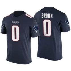 A.J. Brown New England Patriots Men's Legend Brown Navy Color Rush T-Shirt