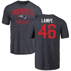 Brock Lampe New England Patriots Youth Navy Distressed Name & Number Tri-Blend T-Shirt