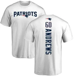 David Andrews New England Patriots Men's White by Backer T-Shirt -
