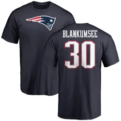 Demeer Blankumsee New England Patriots Youth Navy Name & Number Logo T-Shirt -