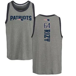 Jacob Rizy New England Patriots Men's by Backer Tri-Blend Tank Top - Ash