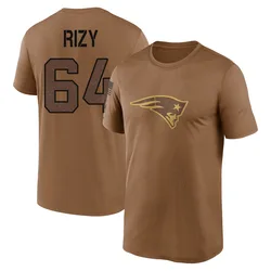 Jacob Rizy New England Patriots Youth Legend Brown 2023 Salute To Service Performance T-Shirt