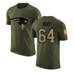 Jacob Rizy New England Patriots Youth Legend Olive Salute to Service T-Shirt