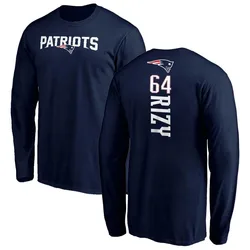 Jacob Rizy New England Patriots Youth Navy Backer Long Sleeve T-Shirt -