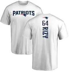 Jacob Rizy New England Patriots Youth White by Backer T-Shirt -