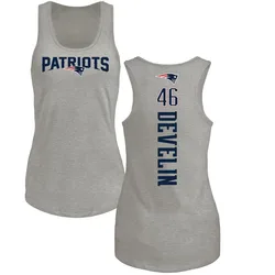 James Develin New England Patriots Women's by Backer Tri-Blend Tank Top - Ash