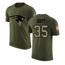 K.J. Britt New England Patriots Youth Legend Olive Salute to Service T-Shirt