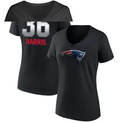 Kenneth Harris New England Patriots Women's Black by Midnight Mascot T-Shirt -