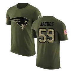 Khalil Jacobs New England Patriots Youth Legend Olive Salute to Service T-Shirt