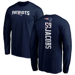Khalil Jacobs New England Patriots Youth Navy Backer Long Sleeve T-Shirt -