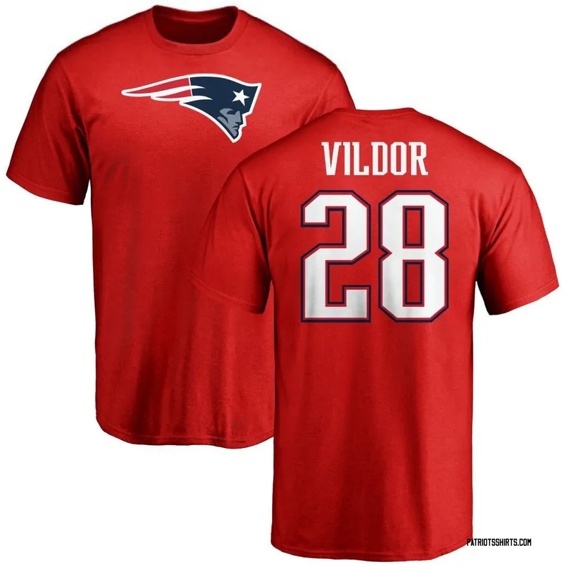 Kindle Vildor New England Patriots Youth Red Name & Number Logo T-Shirt -