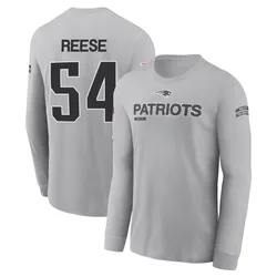 Otis Reese New England Patriots Men's Gray 2024 Salute to Service Long Sleeve T-Shirt