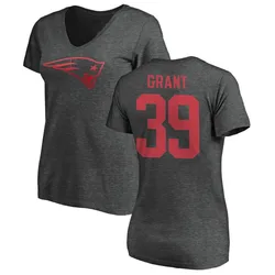 Richie Grant New England Patriots Women's by One Color T-Shirt - Ash