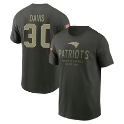 Tyler Davis New England Patriots Men's Forest/Green 2025 Salute to Service Sideline Primary Edge T-Shirt