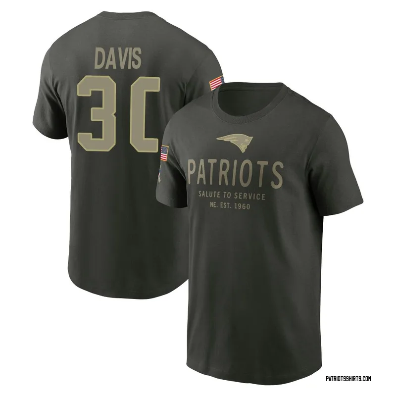 Tyler Davis New England Patriots Men's Forest/Green 2025 Salute to Service Sideline Primary Edge T-Shirt