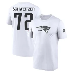 Wes Schweitzer New England Patriots Men's Legend White 2024 Salute to Service Performance T-Shirt